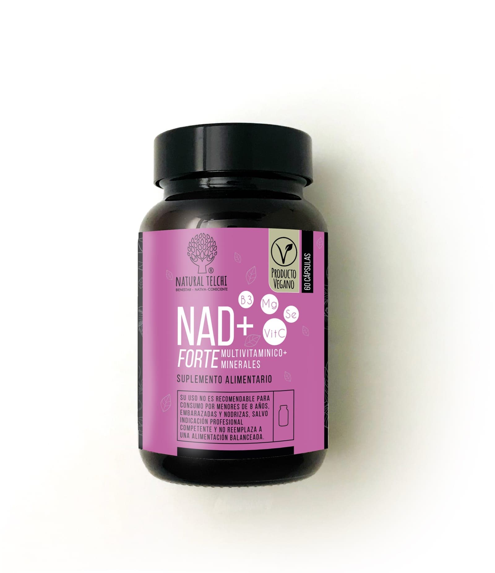 NAD+Forte 600 mg x 60 cápsulas vegetales